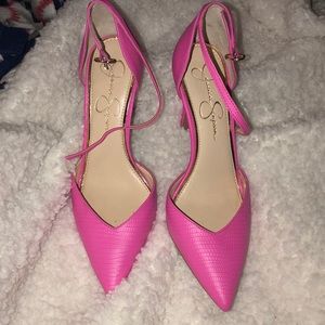 Jessica Simpson pink heels